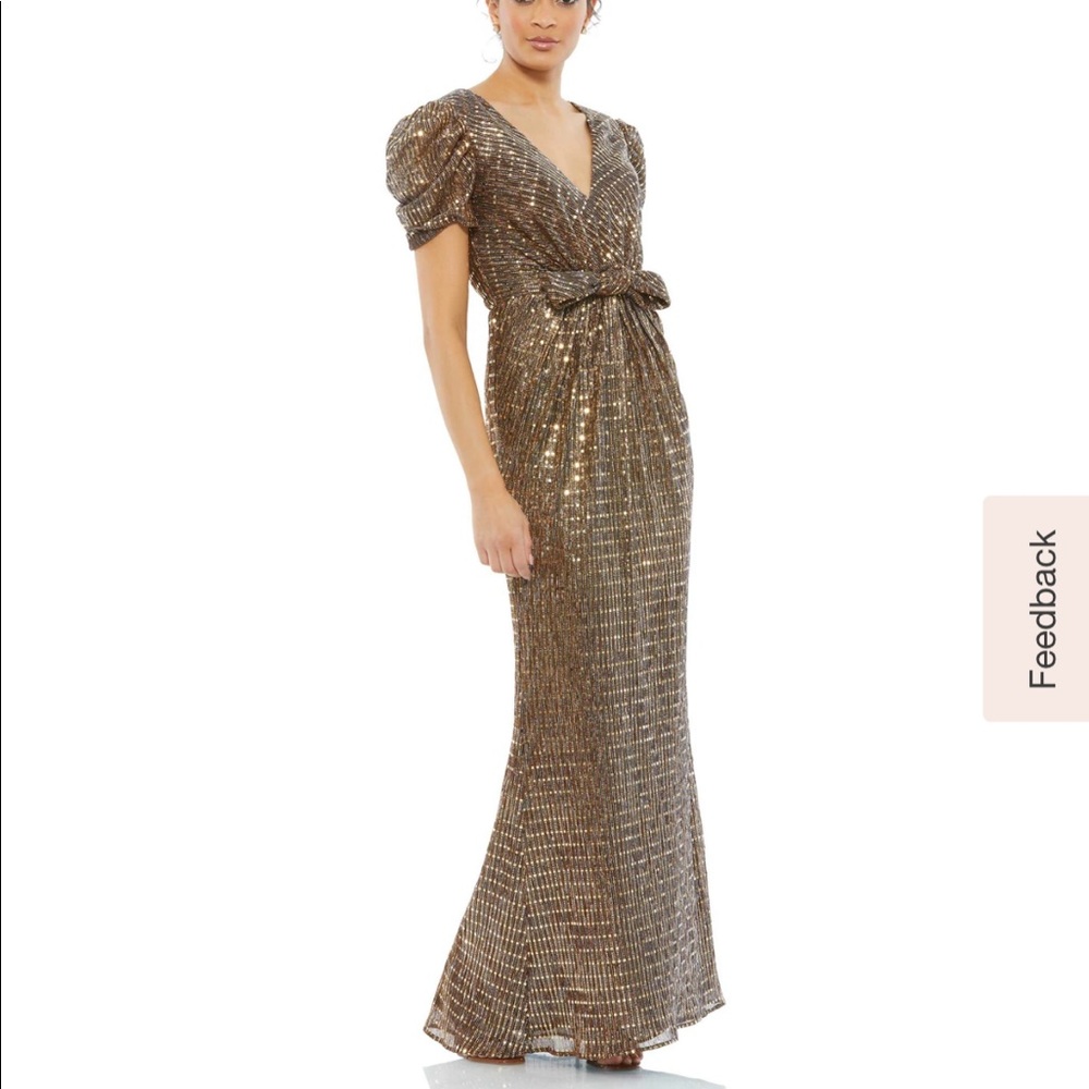 Mac Duggal Metallic Gown